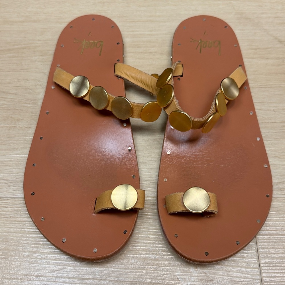 Beek Ruby Slip-On Slide Sandals Open Round Toe Women's Honey, SIZE 7 US - Picture 3 of 7